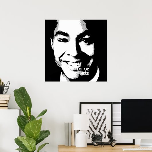 Julian Castro Ink Art Poster (Thuiskantoor)