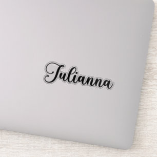Julianna Naam - Handgeschreven kalligrafie Sticker
