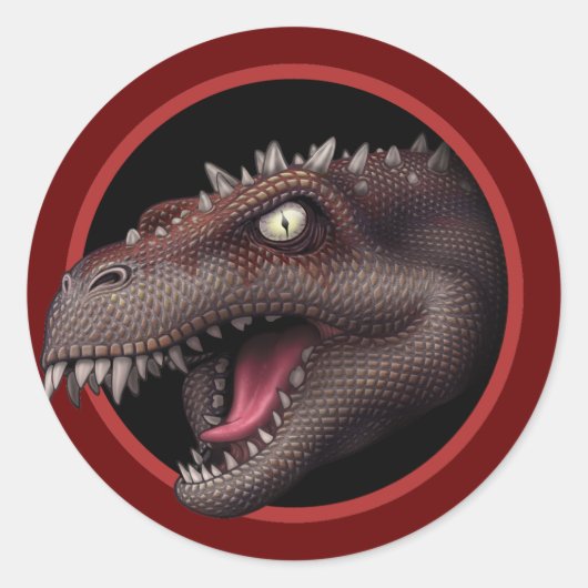 Julianosaurus Priyex Ronde Sticker (Voorkant)