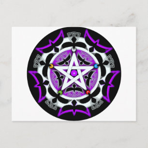 Julia's Crow Pentacle Briefkaart
