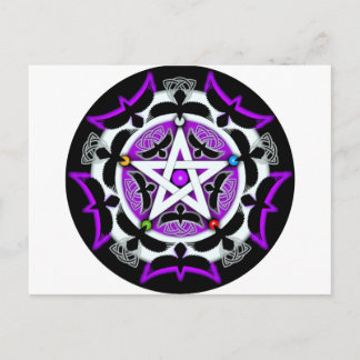 Julia's Crow Pentacle Briefkaart