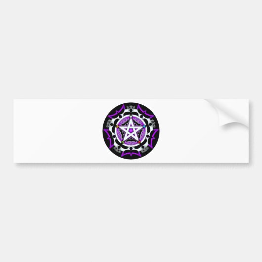 Julia's Crow Pentacle Bumpersticker (Voorkant)