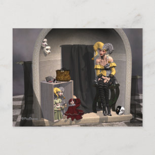 "Julia's puppet theater" - Briefkaart