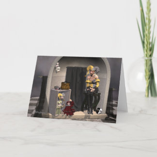 "Julia's Puppet Theatre" - Wenskaart Kaart