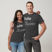 JULIE Definition Personal Name Funny Gift T-shirt (Unisex)