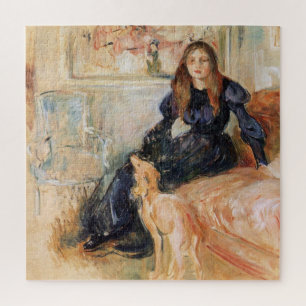 Julie Manet en haar windhond (door Berthe Morisot) Legpuzzel
