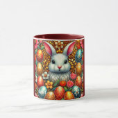 JULIET ~ EASTER BUNNY Oeufs Fleurs ~ Mug (Centre)