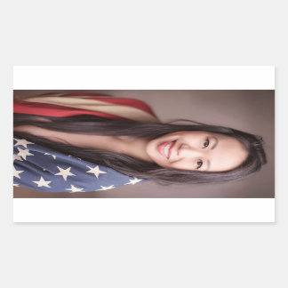 Juliet Ongecensureerde Amerikaanse vlag Sticker