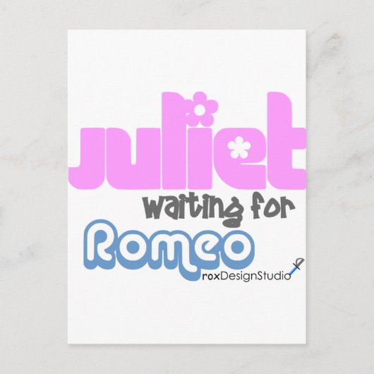 Juliet Waiting for Romeo Briefkaart (Voorkant)