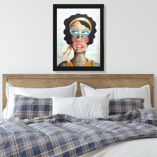 Juliet Wrapped Canvas Print (Insitu (Slaapkamer))