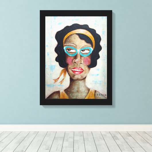 Juliet Wrapped Canvas Print (Insitu (Houten vloer))