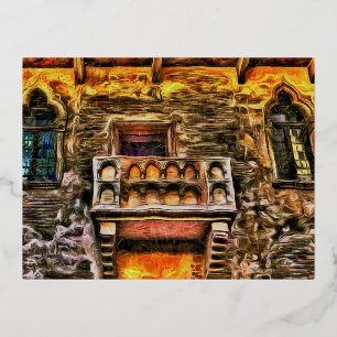 Juliet's Balcony Verona Van Gogh Folie Feestdagen Briefkaart