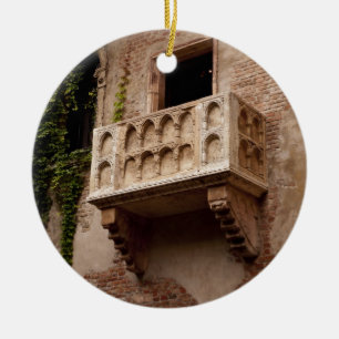 Juliet's Balcony; Waar is Romeo? Keramisch Ornament