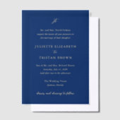 Juliette Elegant Wedding Vellum Uitnodigingen (Offset)