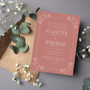 Juliette Frame Couleurs courbes Invitation de