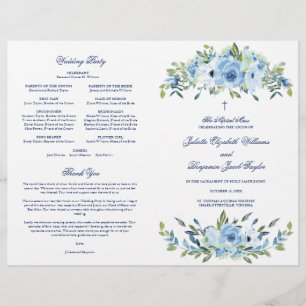 Juliette Programme de Cérémonie de Messe Mariage c