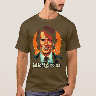 Julio Iglesias Retro stijl Fan ontwerp T-shirt