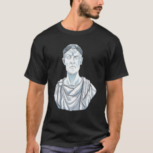 Julius Caesar Bust Classic Spar Oude Rome Histo T-shirt
