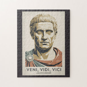 Julius Caesar citaat Romeinse Rijk illustratie Legpuzzel