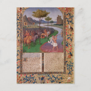 Julius Caesar Crossing the Rubicon, c.1470 Briefkaart