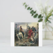 Julius Caesar dat ik zag dat ik veroverd was Briefkaart (Staand voorkant)