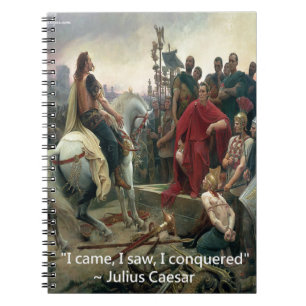 Julius Caesar dat ik zag dat ik veroverd was Notitieboek