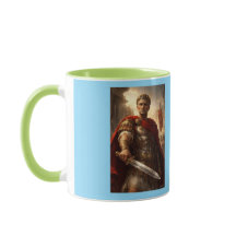 Julius Caesar groen en azuur