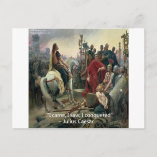 Julius Caesar Ik Kwam Ik Zag Ik Overwon Briefkaart