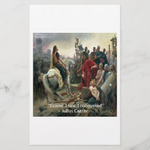 Julius Caesar Ik Kwam Ik Zag Ik Overwon Briefpapier