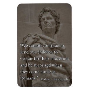 Julius Caesar Motivatie Homeschool Quote Magneet
