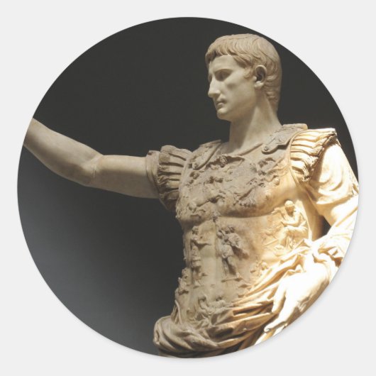 Julius Caesar Ronde Sticker (Voorkant)