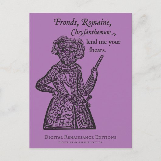 (Julius) Caesar Salad Briefkaart (Voorkant)