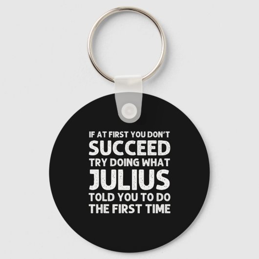 Julius Gift Name D Birthday Funny Chris  Sleutelhanger (Voorkant)