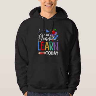 Jullie gaan allemaal vandaag leren leraar terug na hoodie