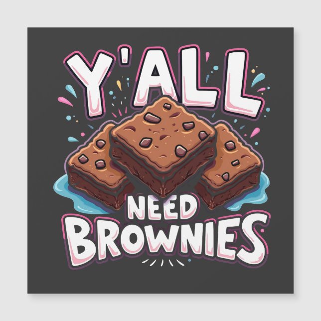 Jullie Hebben Brownies Chocoladetaart Zoete Desser (Voorkant)