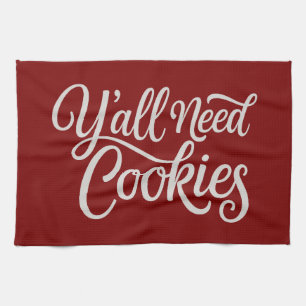 Jullie hebben koekjes nodig Grappige dealer bakken Theedoek