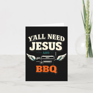 Jullie Noodzakelijk Jezus En Bbq Grappige Texas Ro Kaart