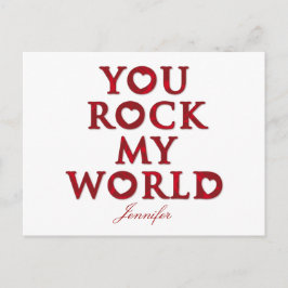 JULLIE Rock My World briefkaart