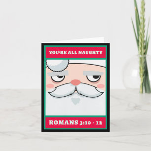Jullie zijn allemaal stoute Romeinen 3 10 12 Kerst Kaart