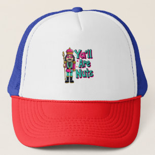 Jullie zijn gek Funny Notenkraker Kerst Trucker Pet