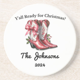 Jullie zijn klaar voor Kerstmis Zandsteen Onderzetter