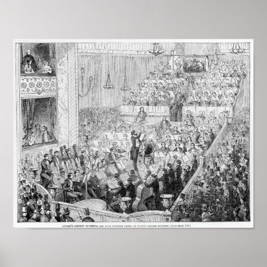 Jullien's Concert Orchestra Poster (Voorkant)
