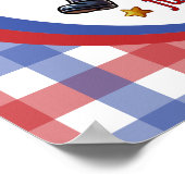 July 4th USA 250th Anniversary Semiquincentennial  Poster (Hoek)