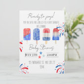 July baby shower invitation (Debout devant)