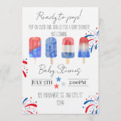 July baby shower invitation (Devant)