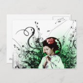 Julzips - Geisha Briefkaart (Voorkant / Achterkant)