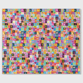 Jumble Alphabet Pattern Cadeaupapier (Vlak)