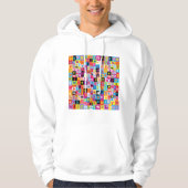 Jumble Alphabet Pattern Hoodie (Voorkant)