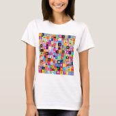 Jumble Alphabet Pattern. T-shirt (Voorkant)
