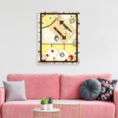 Jumble Assortment of Games of Chance Canvas Afdruk (Insitu (Woonkamer))